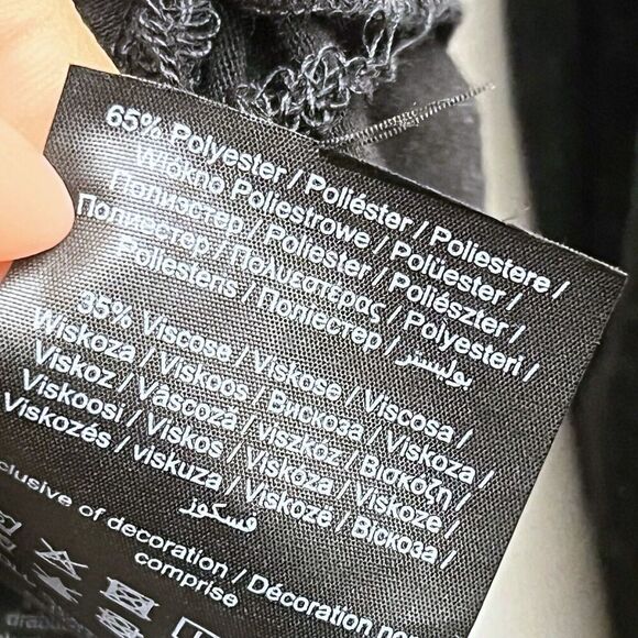 Vero Moda Women’s XS Black Nelly Ruched Knit Long Sleeve Corset Wrap Top - Picture 5 of 7